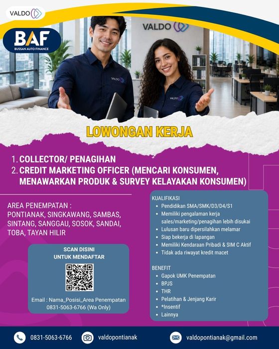Flyer lowongan Collector / Penagihan